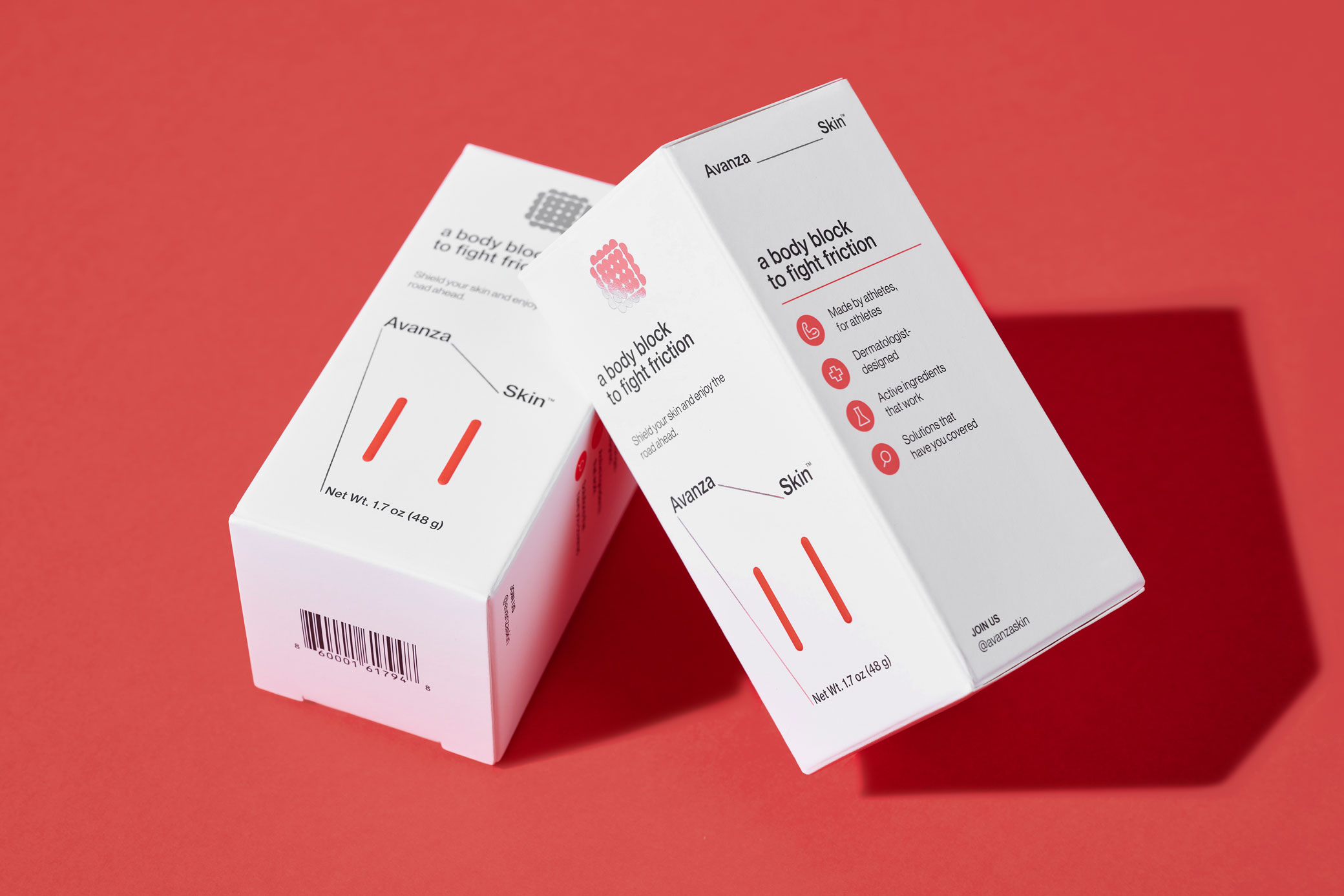 Avanza 運動員專用護膚品品牌形象logo$vi設計包裝設計，化學結構線條靈感