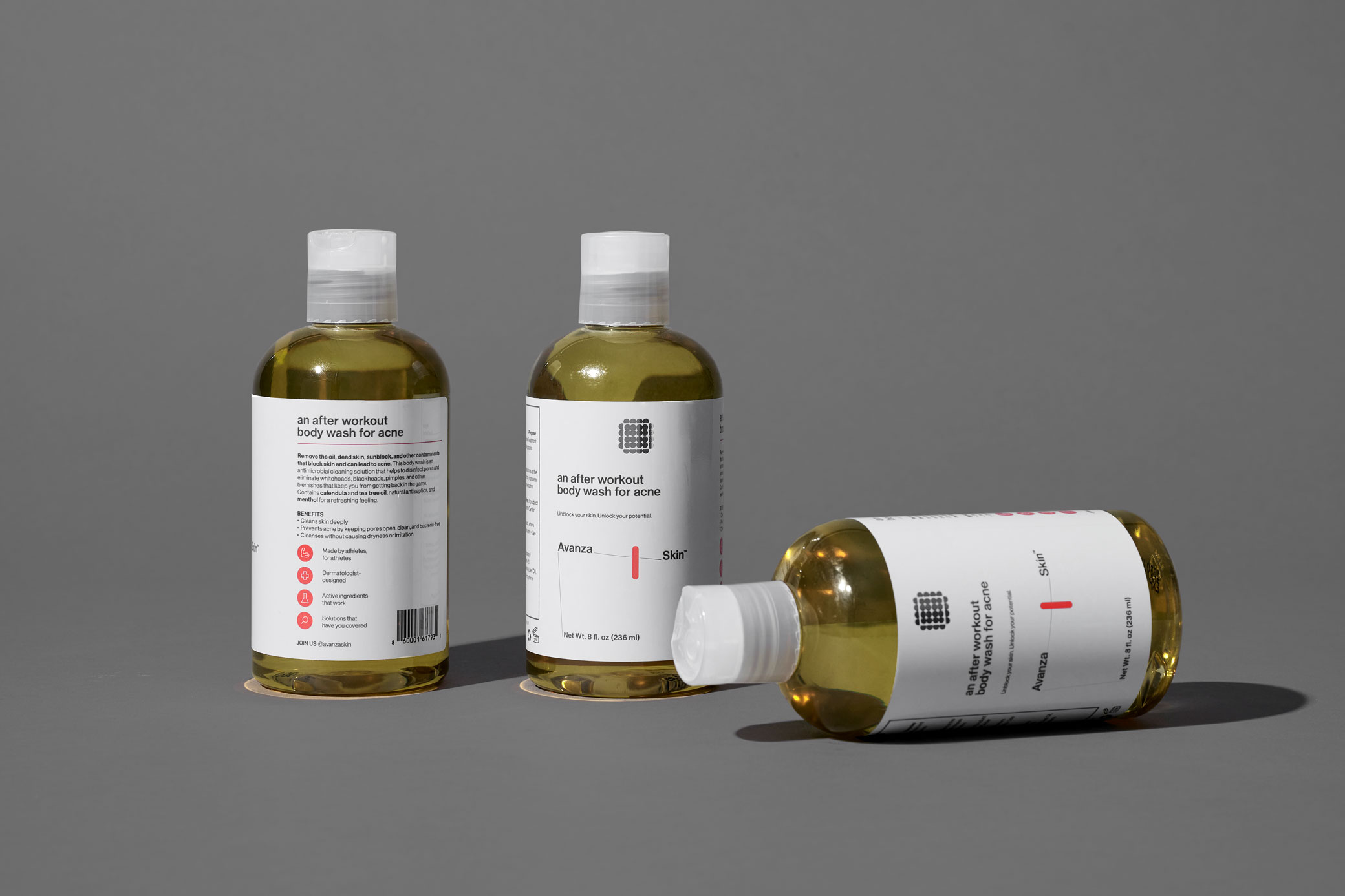 Avanza 運動員專用護膚品品牌形象logo$vi設計包裝設計，化學結構線條靈感