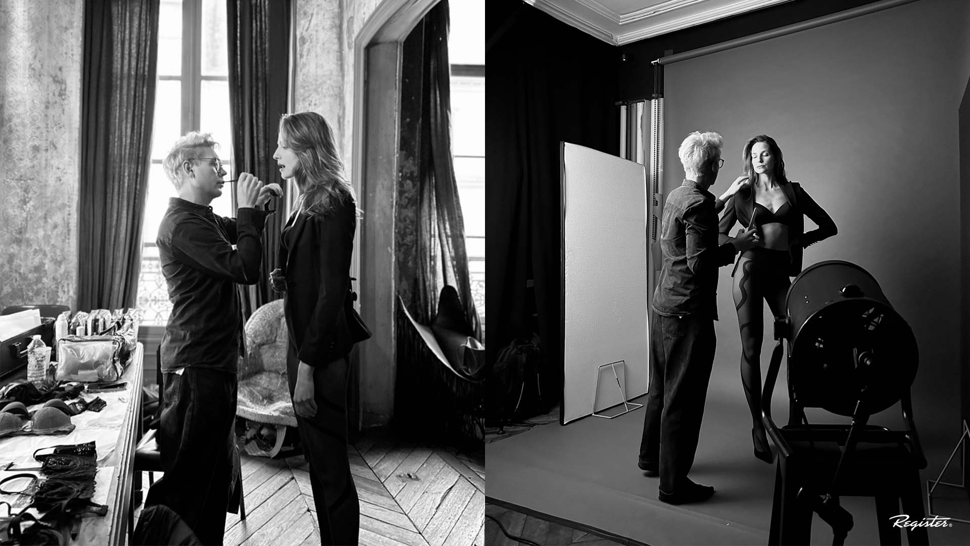 Le Bourget女性性感內衣緊身褲產品包裝設計，時尚雜志風格