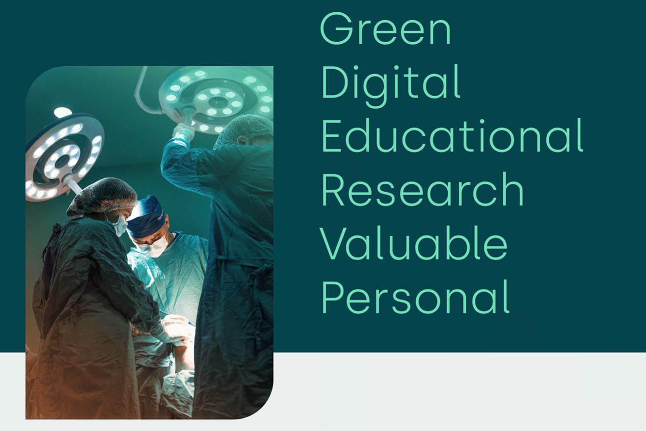 stMUH 圣馬丁大學醫院品牌視覺識別vi設計logo設計，葉子十字元素