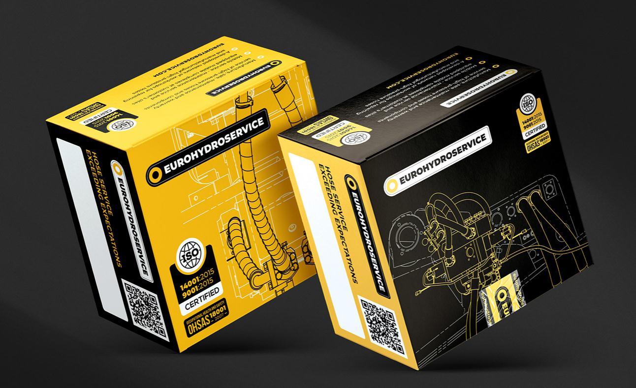 Eurohydroservice高壓軟管液壓應用系統制造設備品牌策劃logo設計vi設計