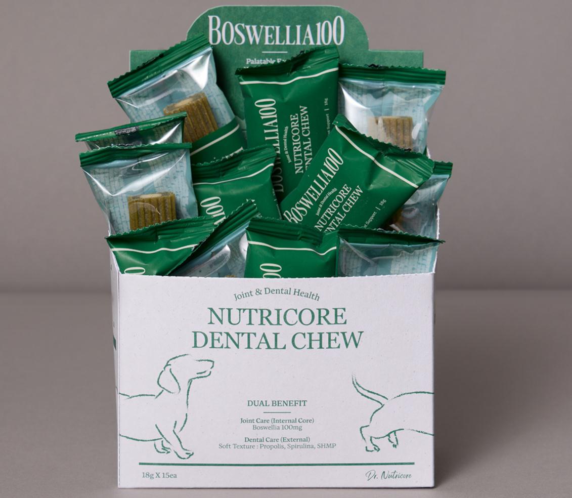 BOSWELLIA 狗狗寵物營養保健品包裝設計綠色簡潔風格