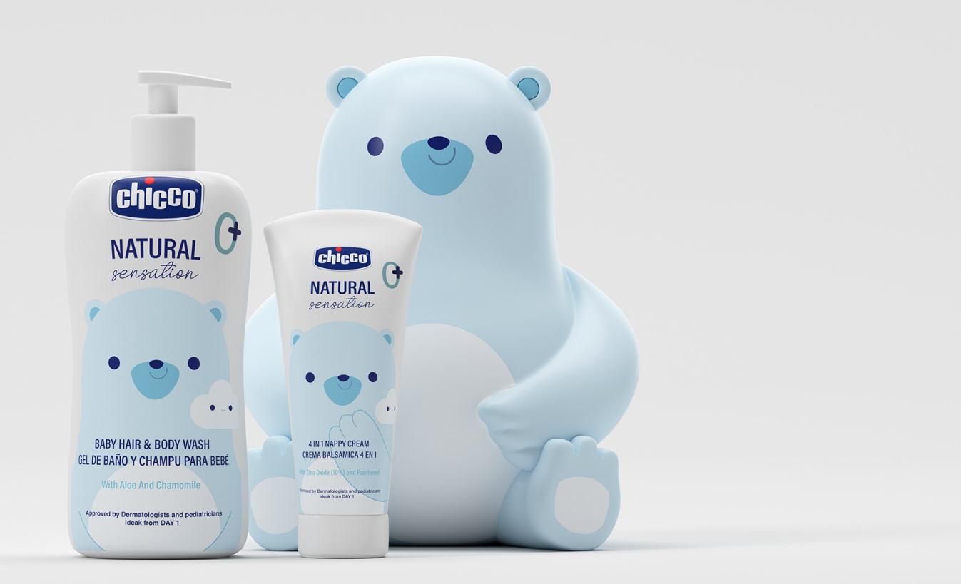 chicco嬰兒天然日化洗護產(chǎn)品“熊貓”吉祥物設(shè)計包裝設(shè)計