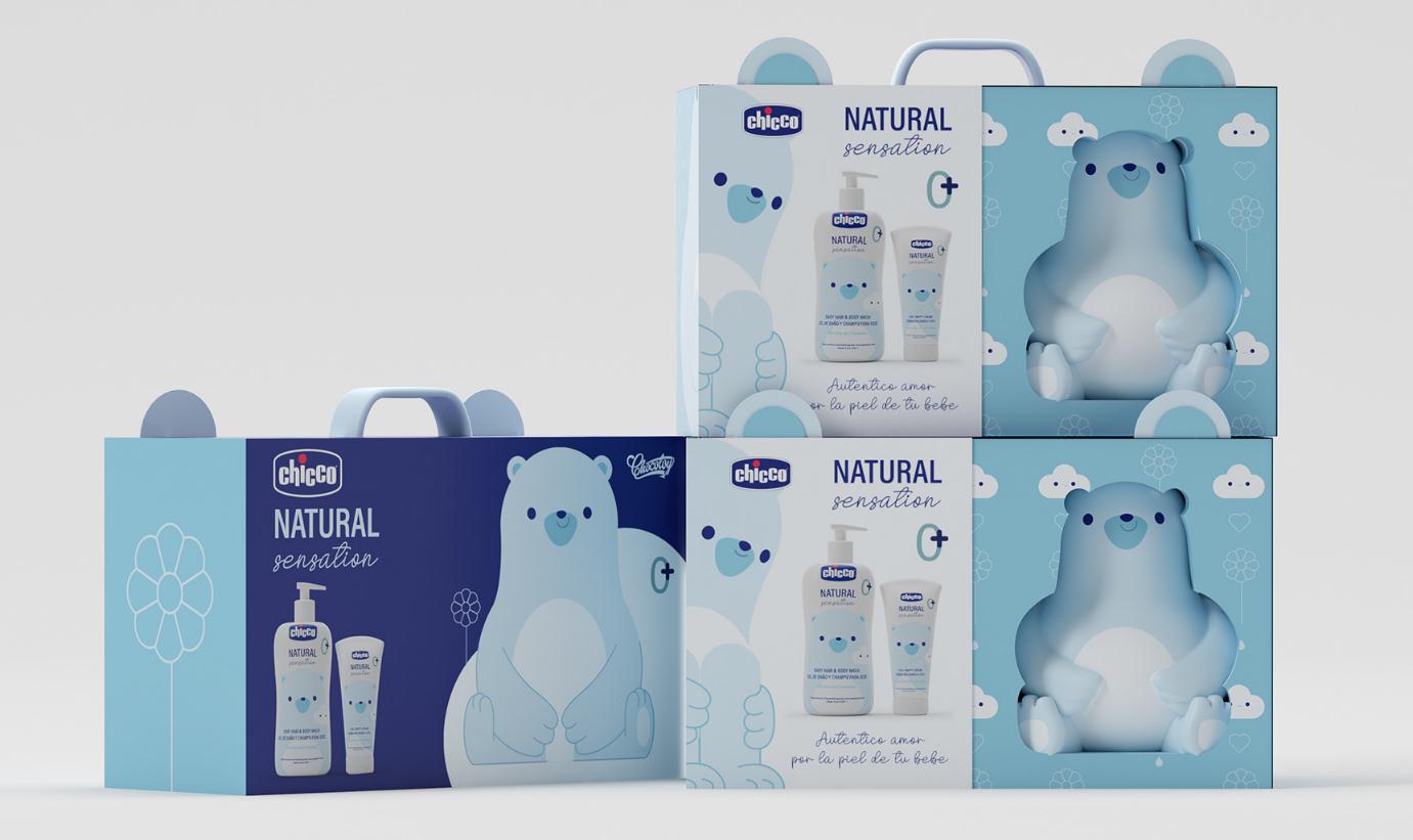 chicco嬰兒天然日化洗護產(chǎn)品“熊貓”吉祥物設(shè)計包裝設(shè)計