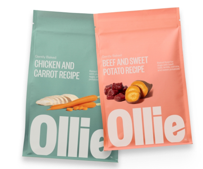 奧利Ollie寵物狗糧舊包裝設計