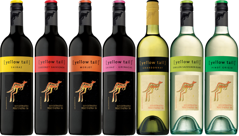 澳洲黃尾袋鼠葡萄酒高識別性品牌創建與包裝設計