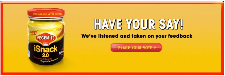Vegemite Isnack 2.0 咸味醬品牌產品命名調查