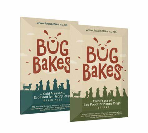 Bug Bakes狗糧包裝設計：用昆蟲蛋白制成的可持續狗糧