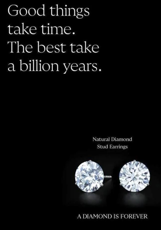 戴比爾斯“鉆石恒久遠，一顆永流傳”經典廣告