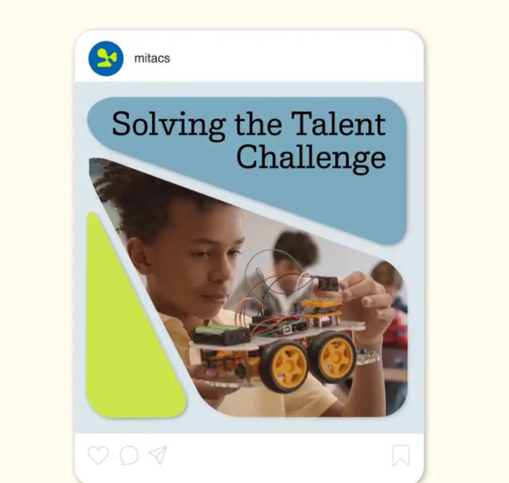 加拿大Mitacs企業創新孵化器投資公司新品牌視覺設計logo&vi設計