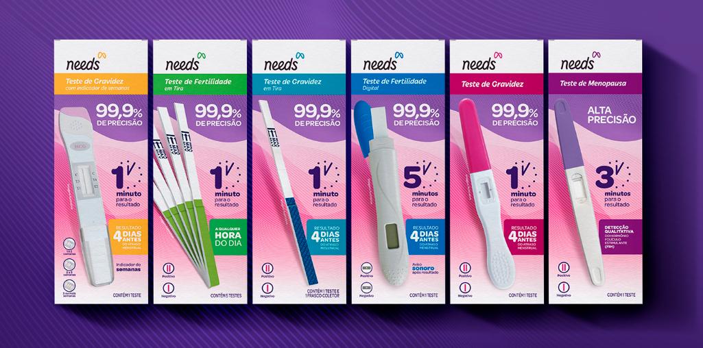 needs 懷孕檢測棒更年期檢測劑等系列健康體檢產品包裝設計
