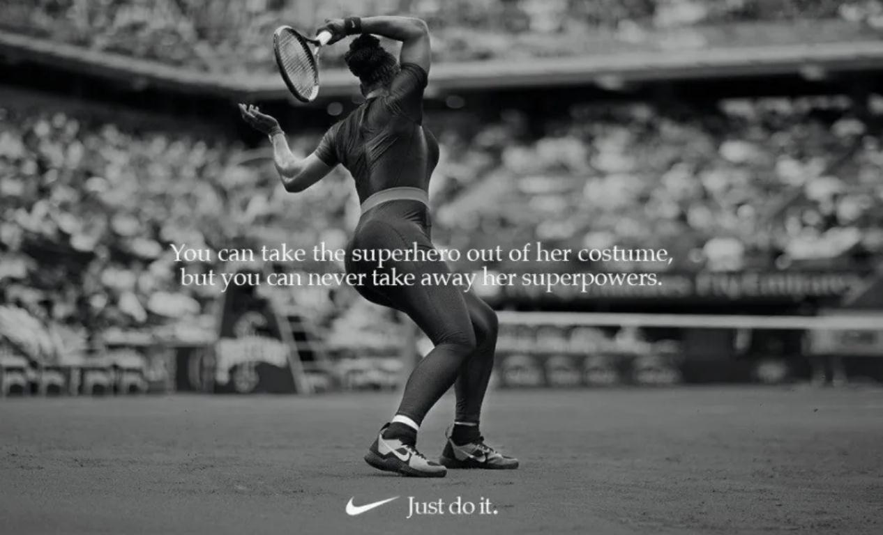 耐克的成功得益于其與體育界的深厚品牌聯系，即贊助頂尖體育巨星