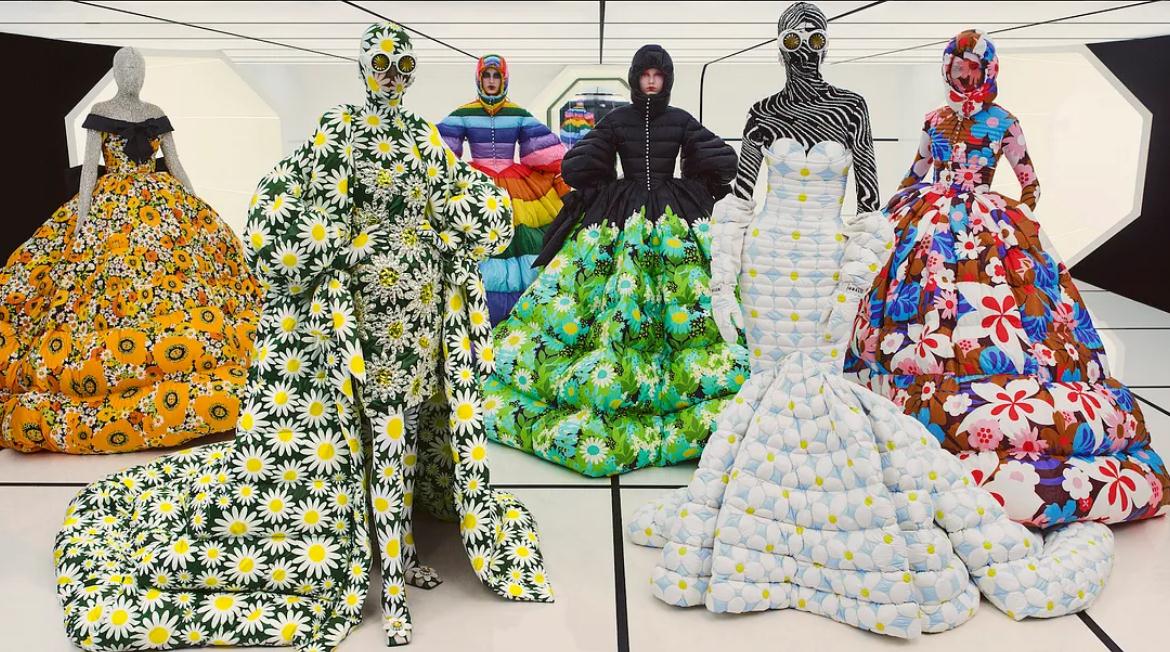 Moncler x 高級(jí)定制品牌 Richard Quinn。圖片來(lái)源：Wonderland Magazine