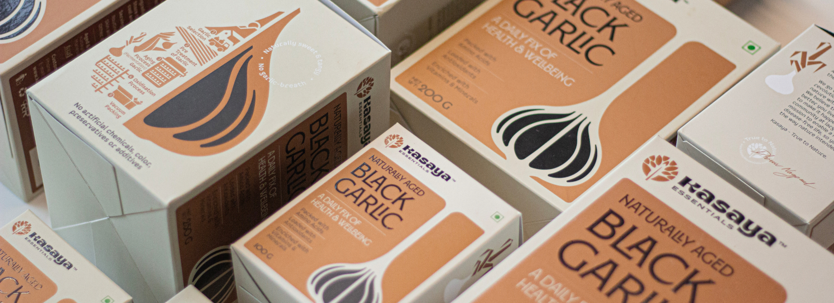 Kasaya黑蒜健康養生保健品品牌創建-命名-logo-包裝設計