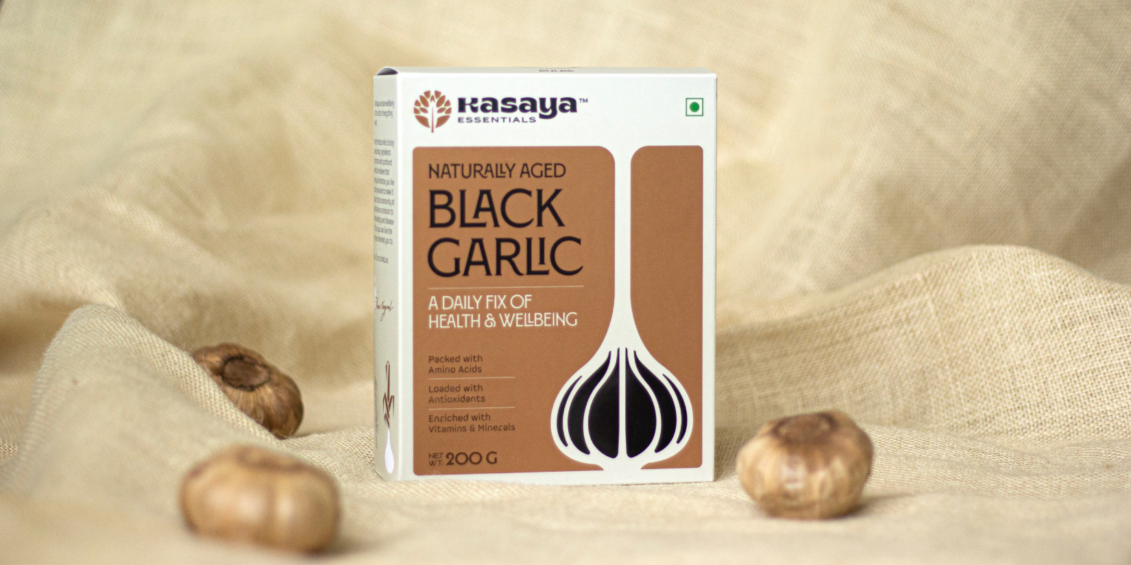 Kasaya發酵黑蒜健康養生滋補品品牌創建-命名-logo-包裝設計