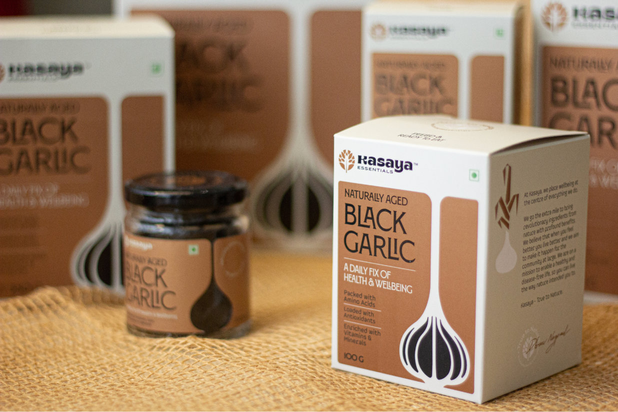 Kasaya發酵黑蒜健康養生滋補品品牌創建-命名-logo-包裝設計