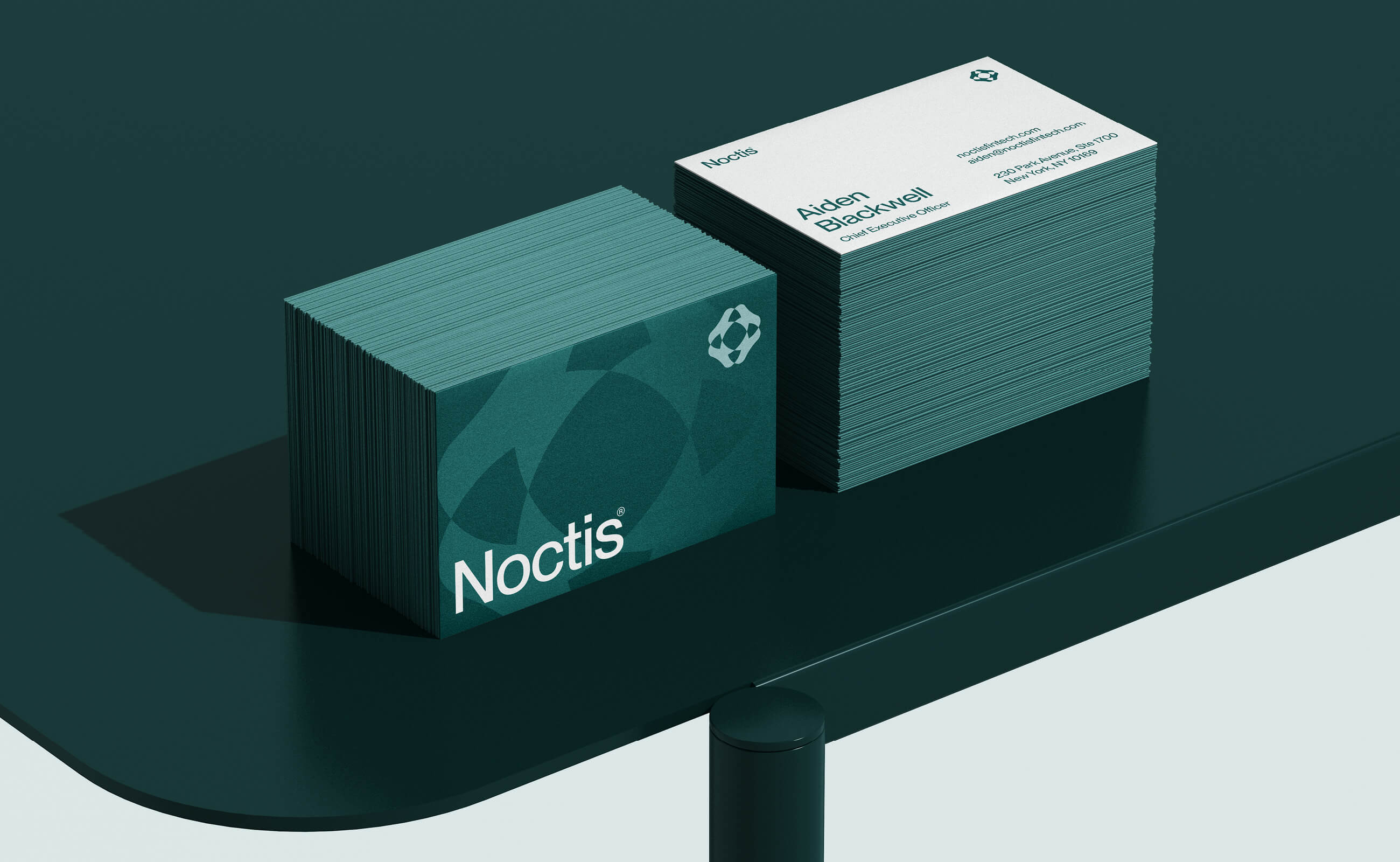 Noctis 金融科技解決方案公司logo設(shè)計品牌vi形象設(shè)計，體現(xiàn)力量保護(hù)與連通創(chuàng)新