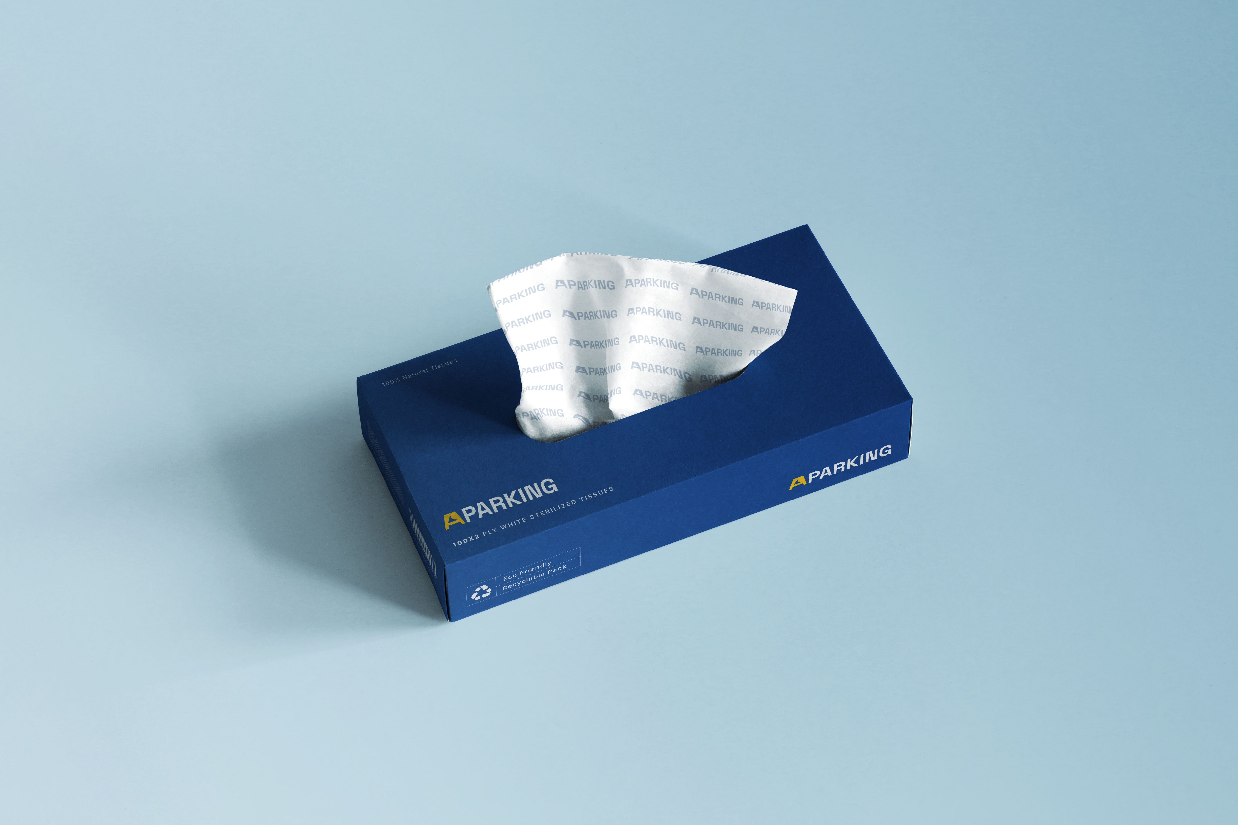 Aparking 停車位預定應用程序app品牌形象設計vi設計。藍黃科技風