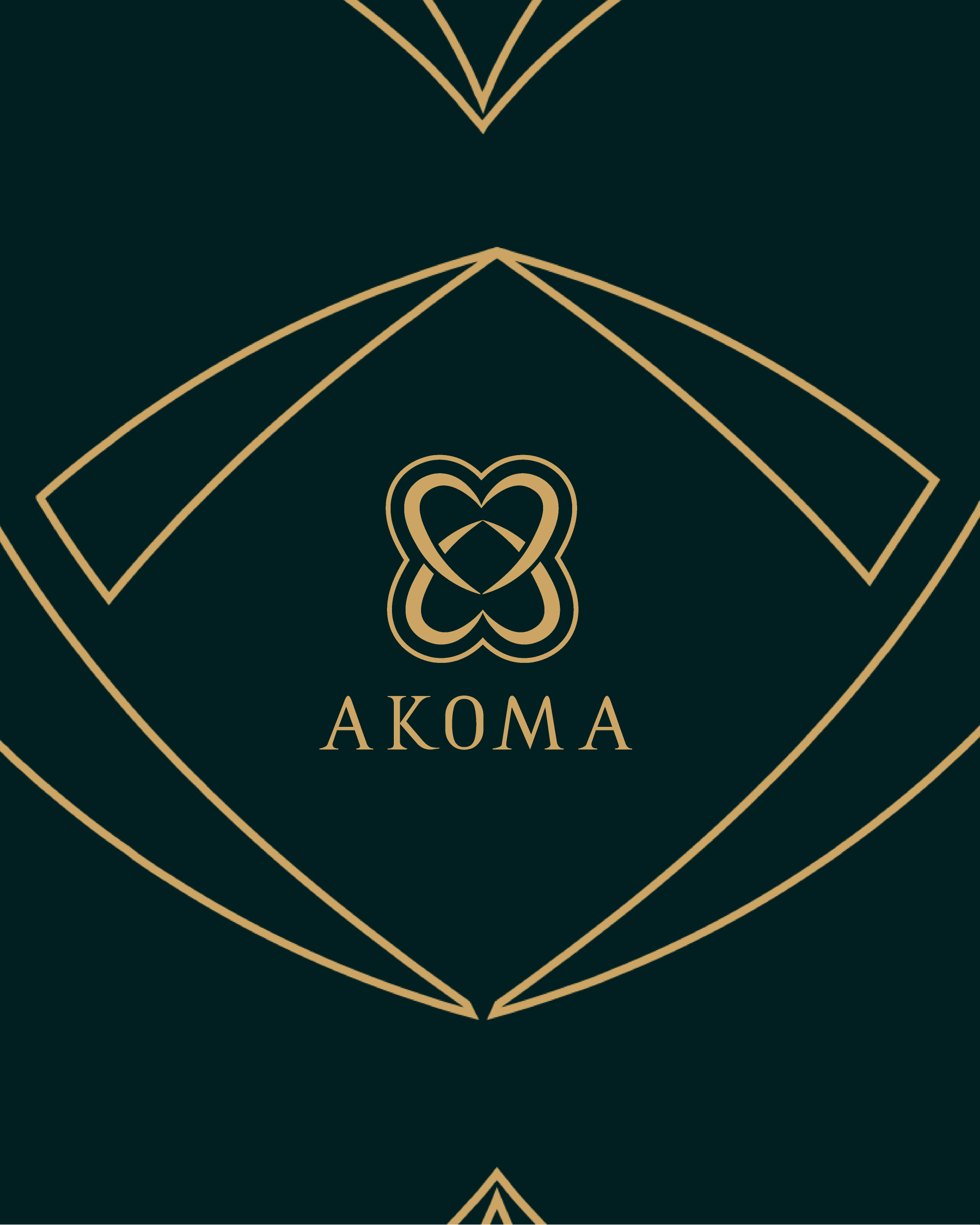 AKOMA 加納奢侈品牌logo設(shè)計,心形與自由獨(dú)立元素