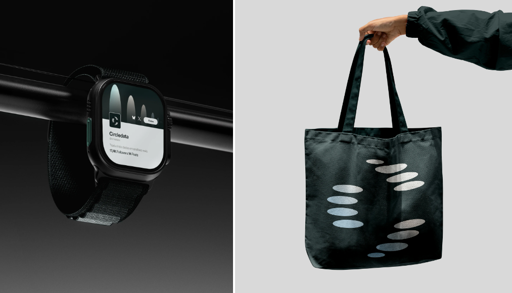 Circledata 數據分析公司logo設計品牌視覺形象vi設計。抽象橢圓形元素