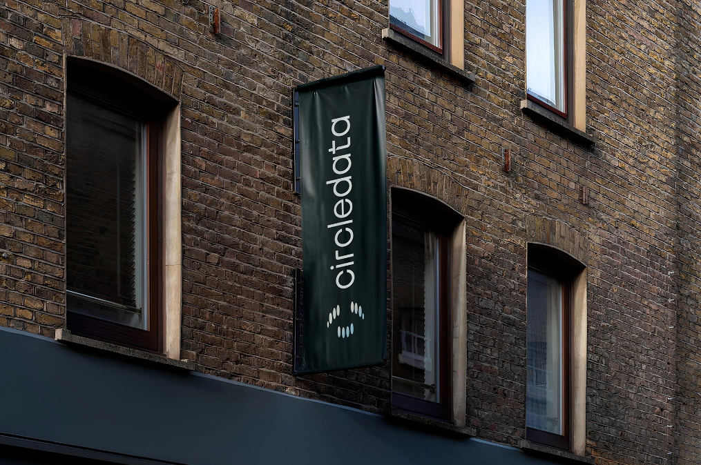 Circledata 數據分析公司logo設計品牌視覺形象vi設計。抽象橢圓形元素