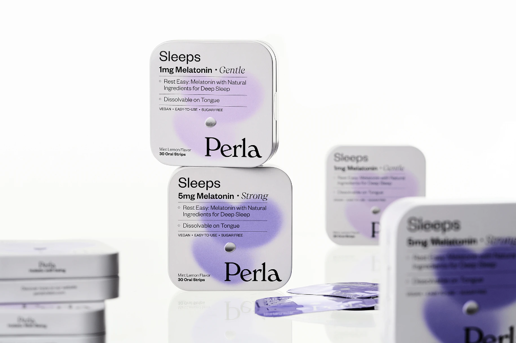 Perla美容保健品營(yíng)養(yǎng)補(bǔ)充劑包裝設(shè)計(jì)，貝殼珍珠模糊下效果