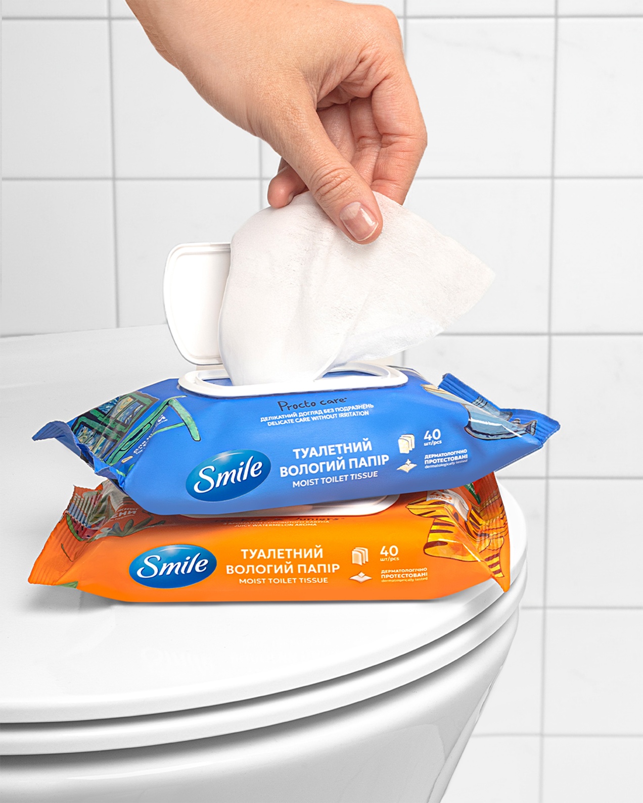 Smile 濕廁紙包裝設計馬桶插畫元素-上海包裝設計公司 Smile 濕廁紙包裝設計馬桶插畫元素-上海包裝設計公司