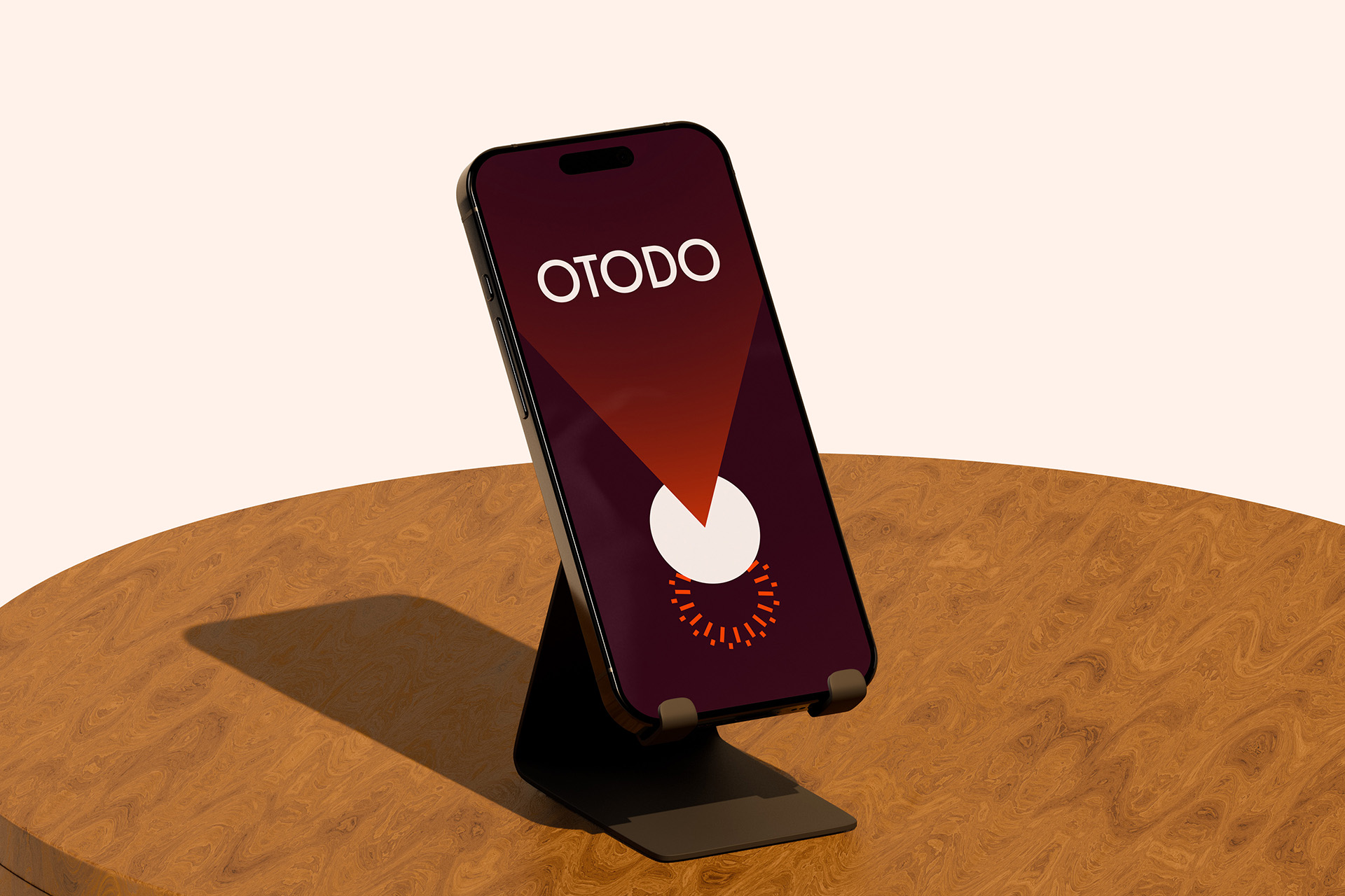 Otodo 品牌咨詢公司logo設計vi形象設計橙色線條光芒元素