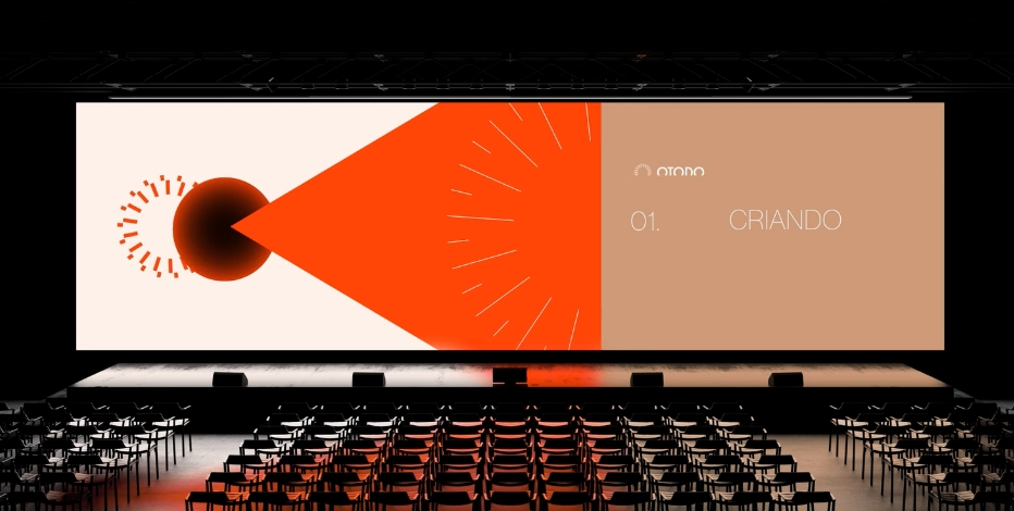 Otodo 品牌咨詢公司logo設計vi形象設計橙色線條光芒元素