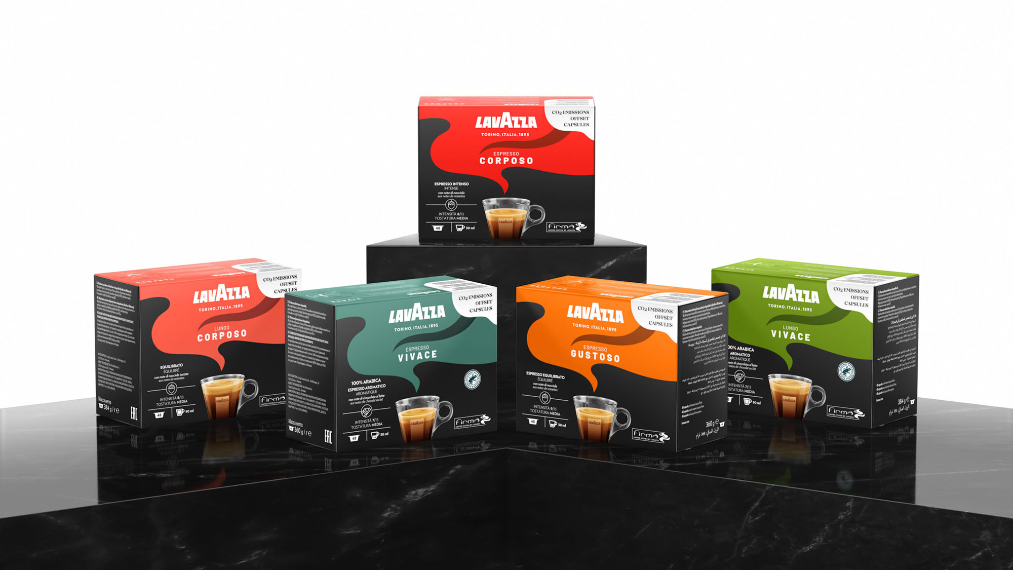 Lavazza Blue 膠囊咖啡包裝設計