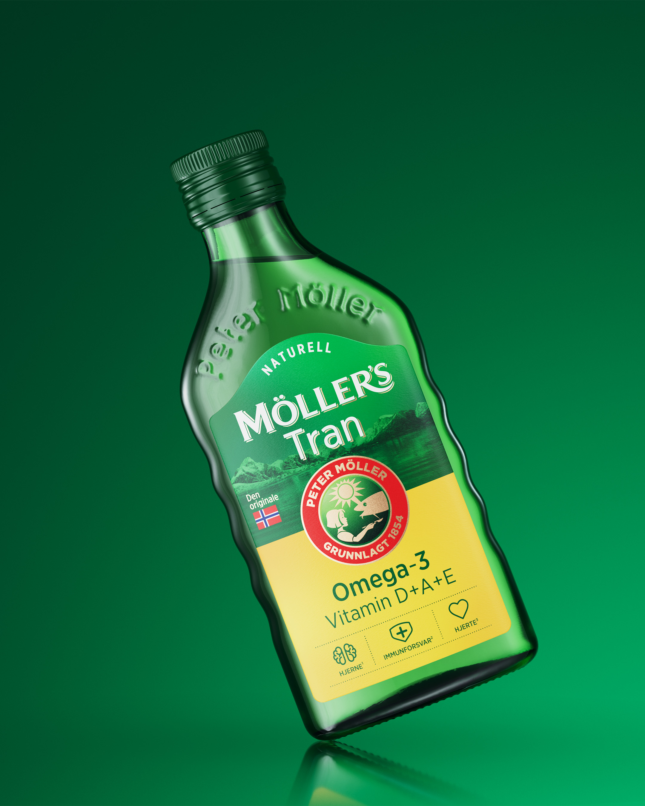 M?ller鱈魚肝油Omega-3保健品重新設(shè)計(jì)包裝，統(tǒng)一品牌風(fēng)格，改變雜亂感覺