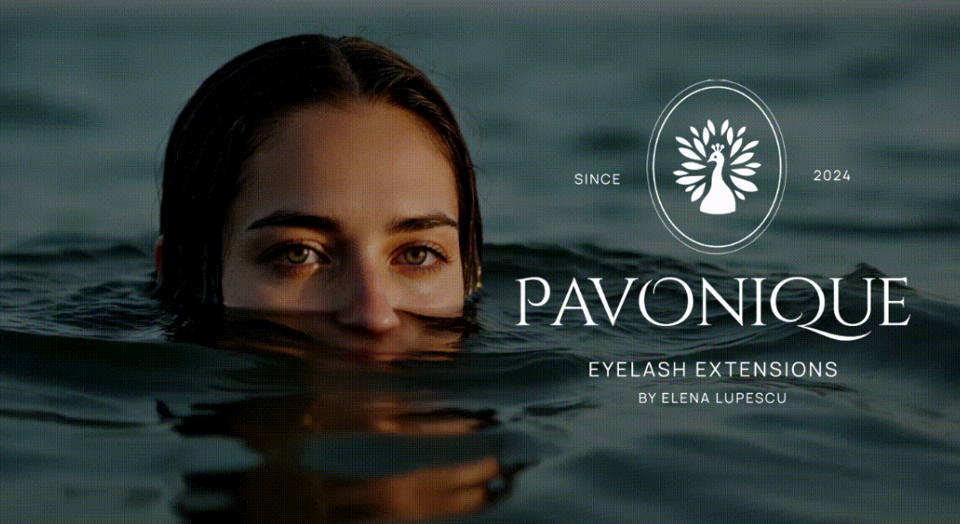 PAVONQUE繡眉睫毛護理醫療美容機構孔雀logo設計品牌形象vi設計