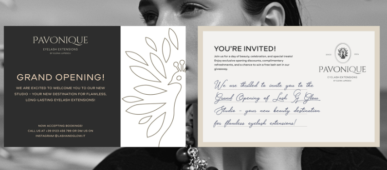 PAVONQUE繡眉睫毛醫療美容機構孔雀logo設計品牌形象vi設計