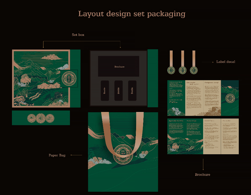 喜馬拉雅山冬蟲夏草套裝禮品禮盒包裝設計“自然山脈風景”插畫 喜馬拉雅山冬蟲夏草套裝禮品禮盒包裝設計“自然山脈風景”插畫