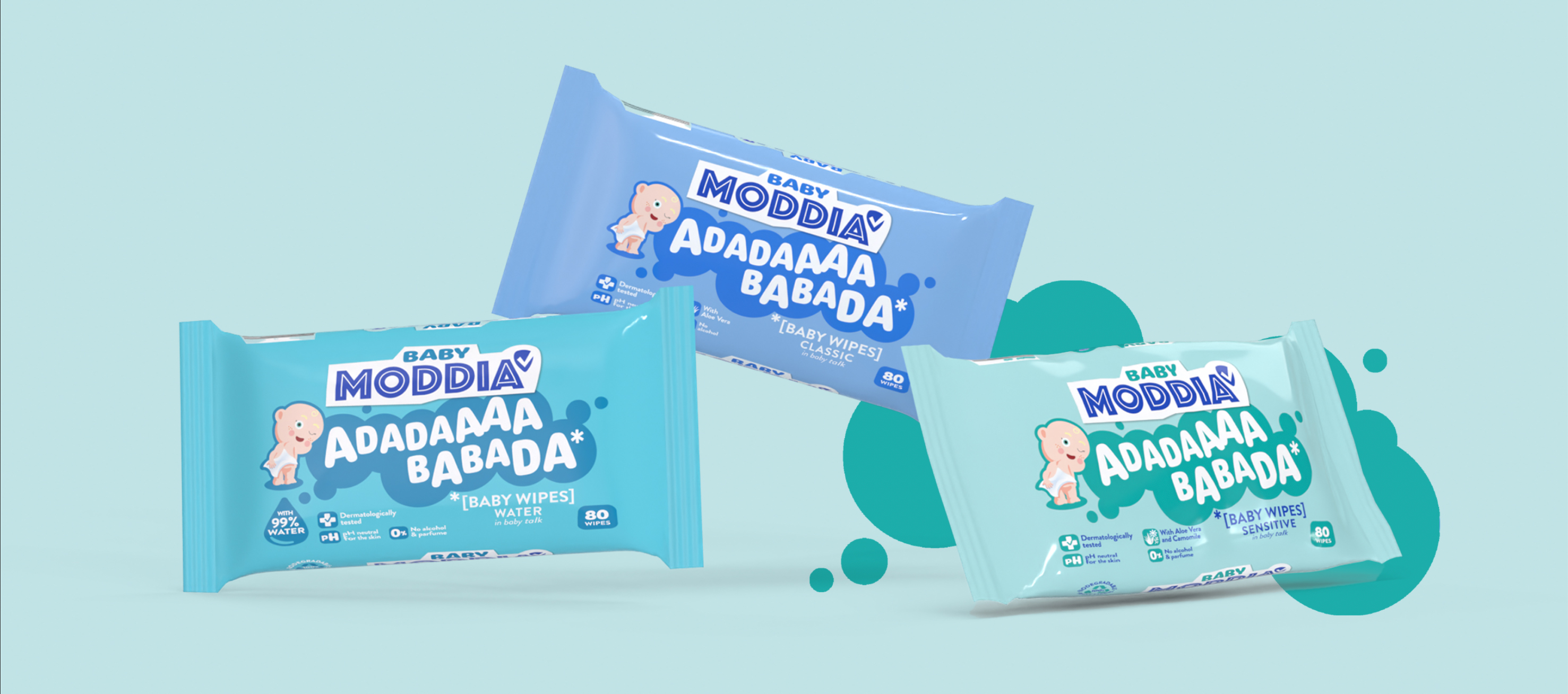 Baby Moddia嬰兒紙尿褲尿布包裝設計“寶寶兒語”創意-上海包裝設計公司