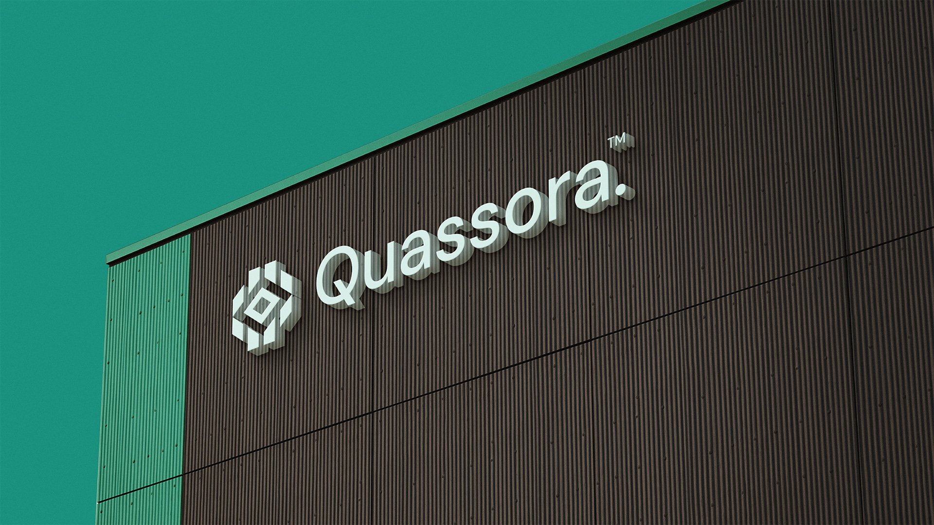Quassora IT科技初創公司logo設計視覺識別vi設計，芯片與編碼元素