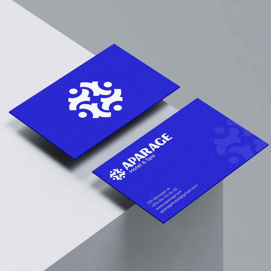 Aparage spa酒店logo設計vi設計，活力人形元素