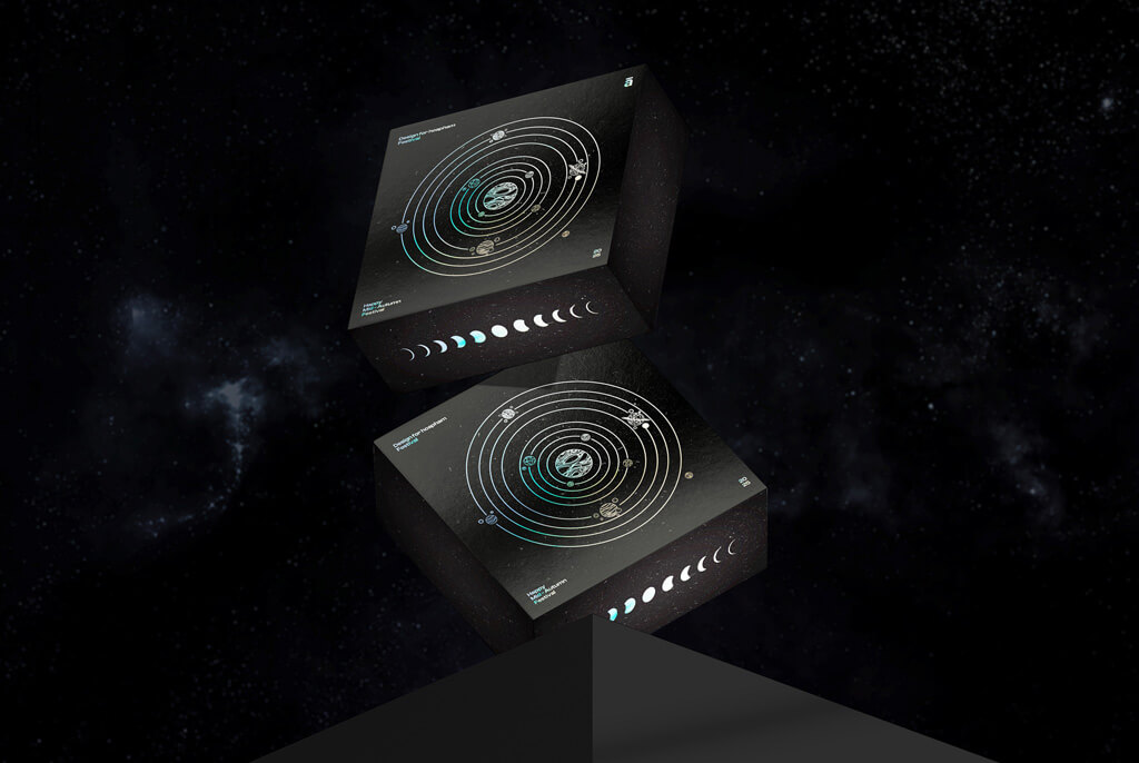 以元素宇宙為靈感的中秋月餅禮盒包裝設計 以元素宇宙為靈感的中秋月餅禮盒包裝設計