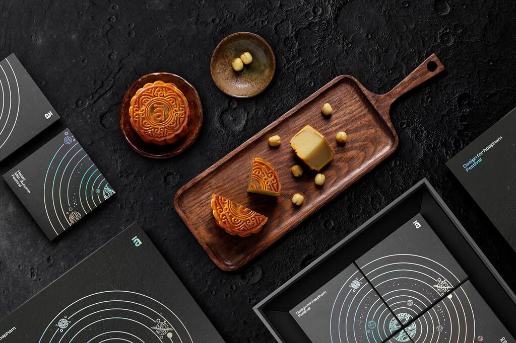 以元素宇宙為靈感的中秋月餅禮盒包裝設計 以元素宇宙為靈感的中秋月餅禮盒包裝設計