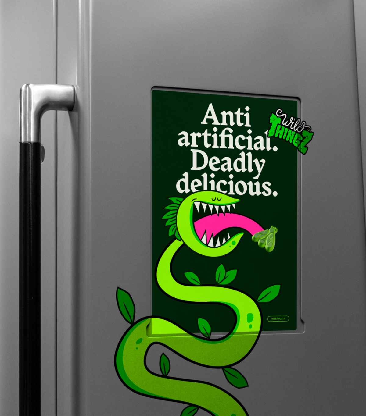 Wild Thingz有機植物基糖果打造吸引潮流的兒童叛逆品牌包裝設計及蛇吉祥物設計