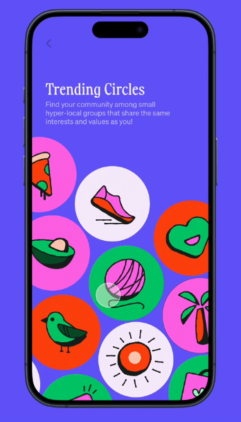Yaar 移民社交軟件品牌形象vi設計ui界面設計，色線艷麗充滿兒童趣味