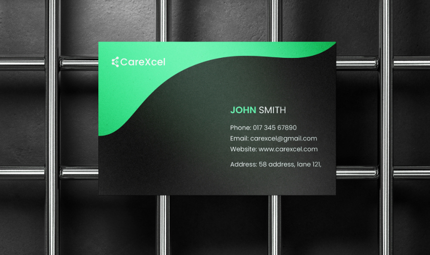 CareExcel 醫(yī)療保健解決方案公司logo設計vi設計，分子結構加十字