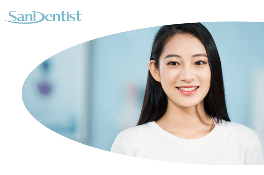 SanDentist 美容牙科品牌形象vi設計，清新風格突出安全與美麗