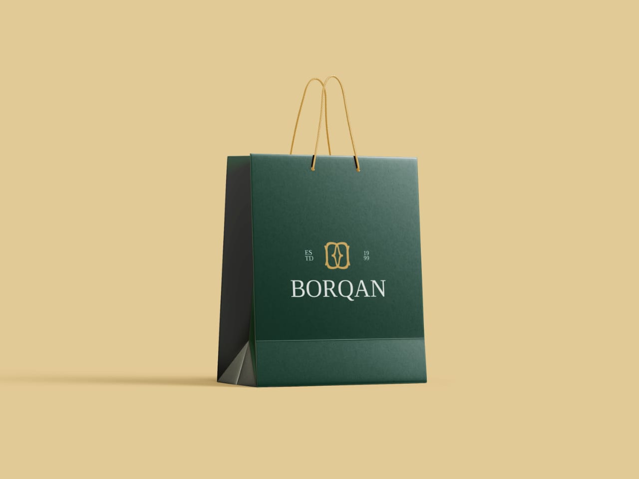 Borqan珠寶品牌logo形象設計,兩個字母B合并負空間星形 Borqan珠寶品牌logo形象設計,兩個字母B合并負空間星形