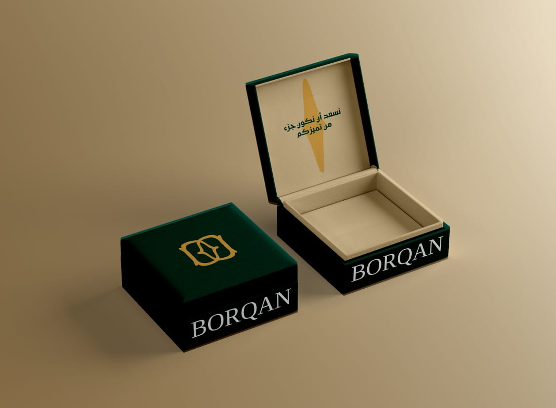 Borqan珠寶品牌logo形象設計,兩個字母B合并負空間星形 Borqan珠寶品牌logo形象設計,兩個字母B合并負空間星形