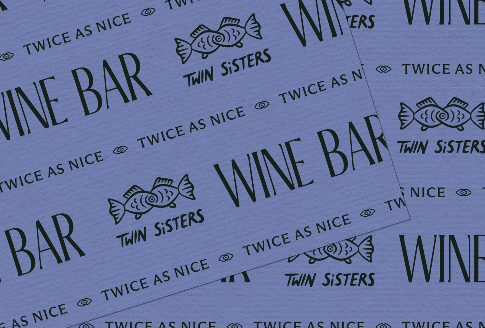 Twin Sisters 酒吧雙魚logo設(shè)計品牌視覺形象設(shè)計