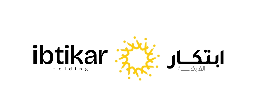 Ibtikar 投資控股公司logo設(shè)計(jì)企業(yè)形象vi設(shè)計(jì)類似旋轉(zhuǎn)太陽(yáng)構(gòu)圖