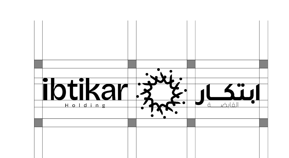 Ibtikar 投資控股公司logo設(shè)計(jì)企業(yè)形象vi設(shè)計(jì)類似旋轉(zhuǎn)太陽(yáng)構(gòu)圖