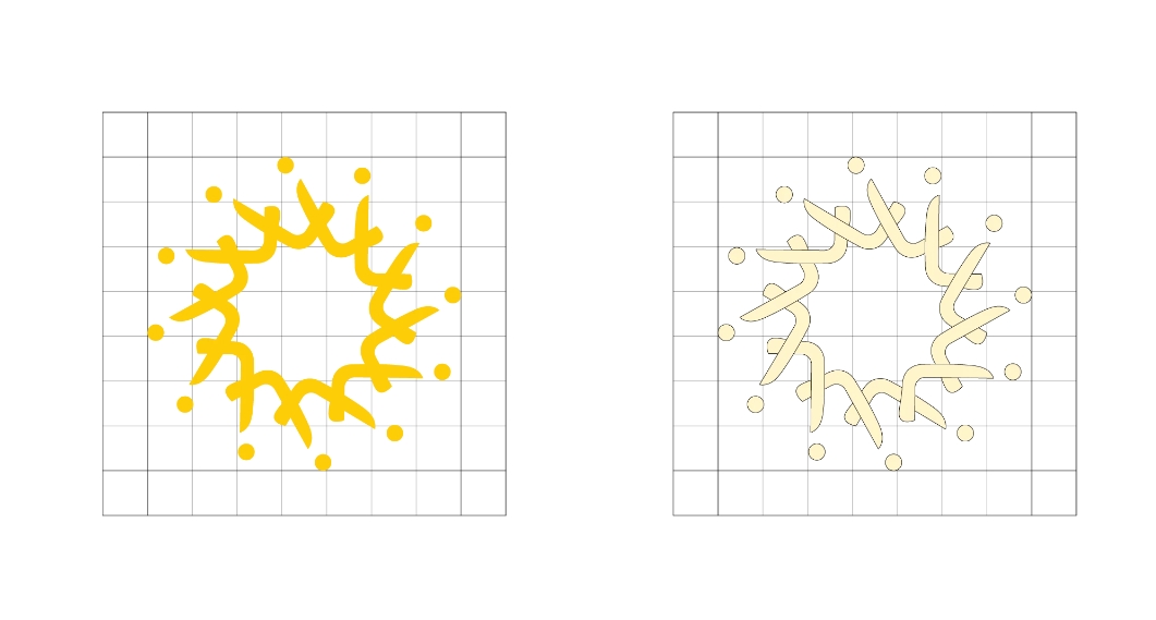 Ibtikar 投資控股公司logo設(shè)計(jì)企業(yè)形象vi設(shè)計(jì)類似旋轉(zhuǎn)太陽(yáng)構(gòu)圖