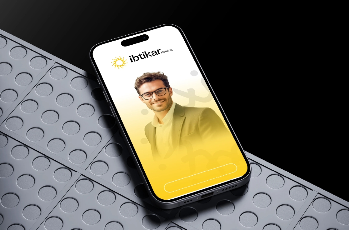 Ibtikar 投資控股公司logo設(shè)計(jì)企業(yè)形象vi設(shè)計(jì)類似旋轉(zhuǎn)太陽(yáng)構(gòu)圖